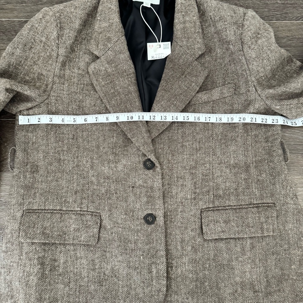 Zara Brown Blazer Jacket - Picture 8 of 15